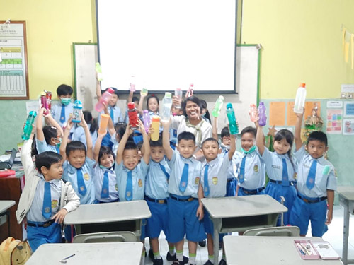 KAMPANYE 3R Reuse, Reduce ,dan Recycle di SD SMP KRISTEN ALETHEIA