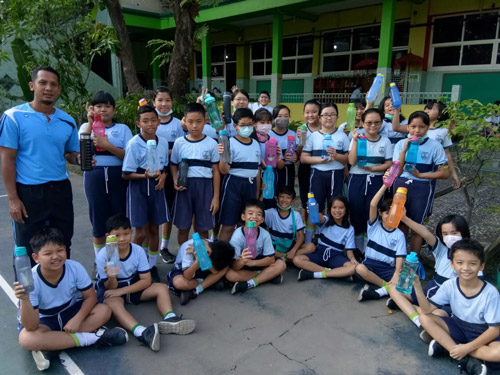 KAMPANYE 3R Reuse, Reduce ,dan Recycle di SD SMP KRISTEN ALETHEIA