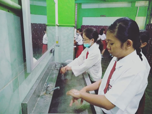 Prevention COVID-19 di lingkungan Sekolah Kristen Aletheia | SKA Ampenan