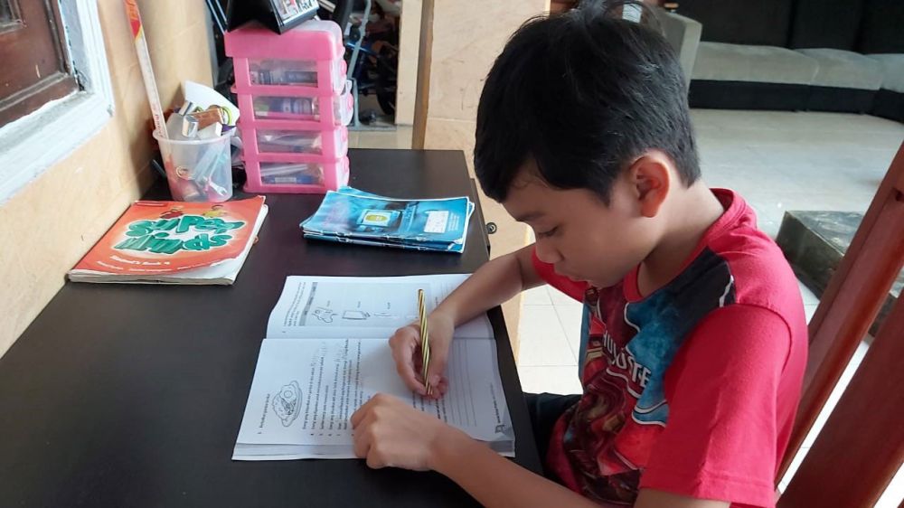 GELIAT BELAJAR  SISWA  KELAS  IVB di TENGAH PANDEMI COVID -19