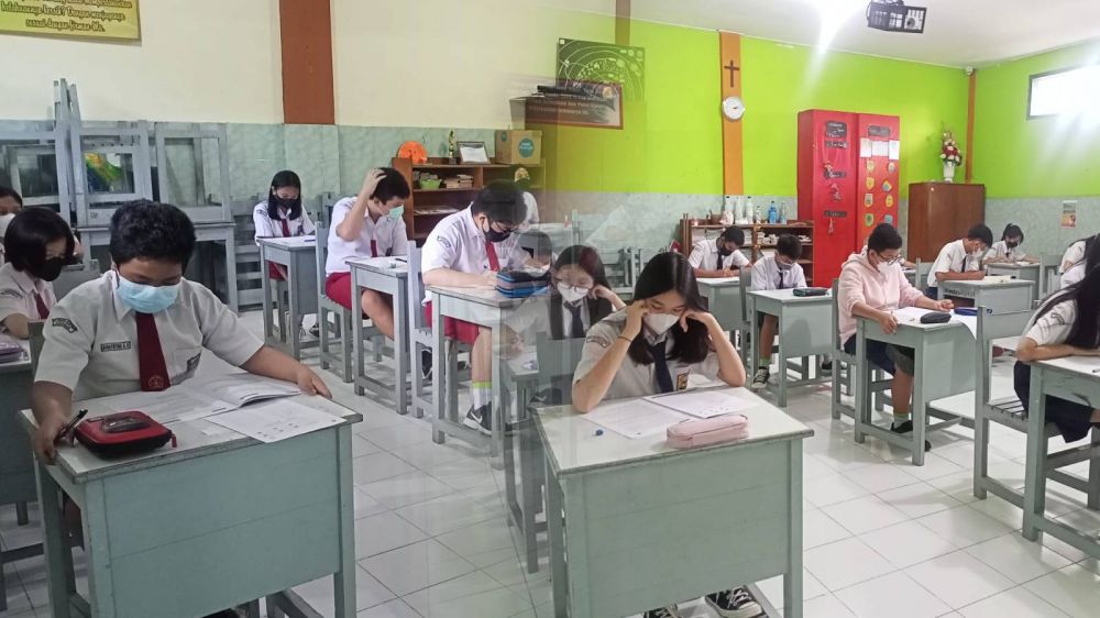 SD SMP KRISTEN ALETHEIA GELAR UJIAN SEKOLAH 2022  SECARA TATAP MUKA