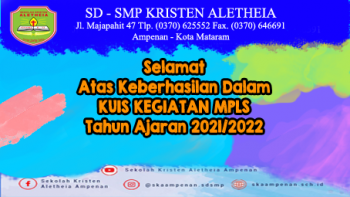 Selamat Atas Keberhasilan Dalam Kuis Kegiatan MPLS Tahun Ajaran 2021/2022