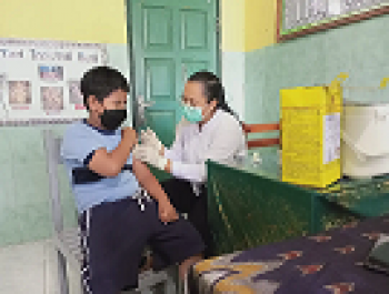 Rabu, 02/02/2022 Pelaksanaan Vaksinasi SD Kristen Aletheia oleh Puskesmas Tanjung Karang