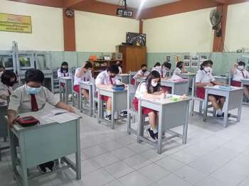 SD SMP Kristen Aletheia Gelar Ujian Sekolah 2022 Secara Tatap Muka