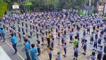 Perilaku Hidup Bersih & Sehat Senam Kebugaran MPLS Hari ke-2 SD SMP Kristen Aletheia Tahun Ajaran 2022/2023
