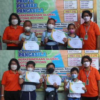 Juara Fase B Lari Jarak Pendek dalam rangka Hari Olahraga Nasional. "Aletheia Healthy - Aletheia Sehat Aletheia Kuat"