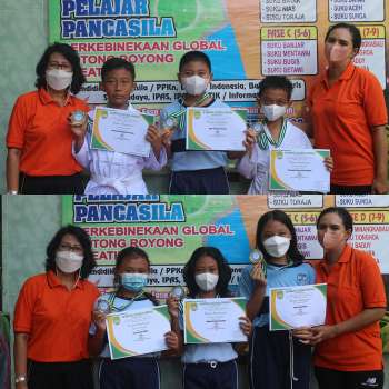 Juara Fase C Lari Jarak Pendek dalam rangka Hari Olahraga Nasional. "Aletheia Healthy - Aletheia Sehat Aletheia Kuat"