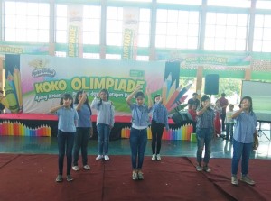 Penampilan Dance dalam acara lomba mewarnai & menggambar Koko Krunch.