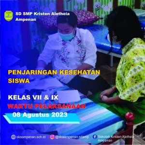 Penjaringan Kesehatan Siswa Kelas VII &amp; IX