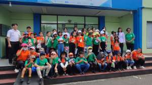 Outdoor Learning Mempelajari tentang cuaca di BMKG stasiun Meteorologi Zainuddin Abdul Madjid