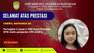Jenius Science Olympiad (JSO) tingkat Provinsi Tahun 2023
