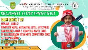Intan Mutia Competition (IMC) & Kompetisi Mapel Sains Level A (TK/Paud)