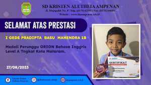 Kompetisi ORION Matematika, Sains, & Bahasa Inggris 2023