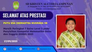 Babak Penyisihan Kompetisi Matematika, Sains & Inggris (KMSI) Tingkat Nasional Tahun 2023