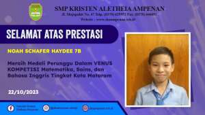 VENUS Kompetisi Matematika, Sains, & Bahasa Inggris Tingkat Kota Mataram