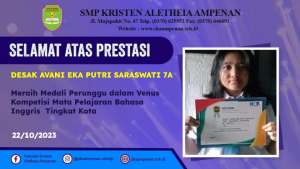 VENUS Kompetisi Matematika, Sains, & Bahasa Inggris Tingkat Kota Mataram