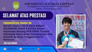 Kejuaraan Renang NTB OPEN Tingkat Kelompok Umur Antar Perkumpulan dan Sekolah se-Nusa Tenggara Barat