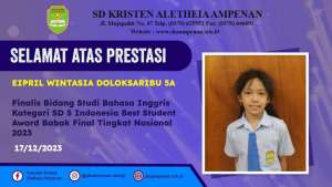 FInal Indonesia Best Award Student (IBS) Tingkat Nasional 2023