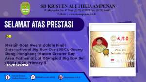 Final International Big Bay Cup (BBC), Guang Dong-Hongkong-Macao Greater Bay Area Mathematical Olympiad Big Bay Bei (BBB) 2024 Primary 5