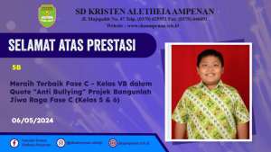 Quote "Anti Bullying" Projek Bangunlah Jiwa Raga Fase C (Kelas 5 & 6)