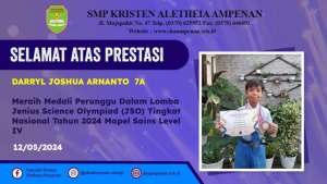 Lomba Jenius Science Olympiad (JSO) Tingkat Nasional Tahun 2024 Mapel Sains Level IV