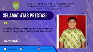 5th Factorial Math Competition (FMC) 2024 Grade 5-6