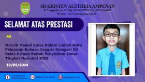 Lomba Mata Pelajaran Bahasa Inggris Kategori SD Kelas 4 Pada Babak Penyisihan Limas Tingkat Nasional 2024