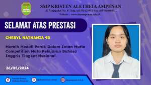 Intan Mutia Competition Mata Pelajaran Bahasa Inggris Tingkat Nasional