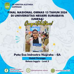 Final Nasional OMNAS 13 tahun 2024 di Universitas Negeri Surabaya (UNESA)