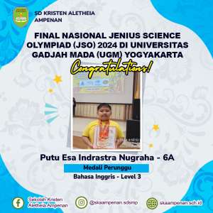 Final Nasional Jenius Science Olympiad (JSO) 2024 di Universitas Gadjah Mada (UGM) Yogyakarta