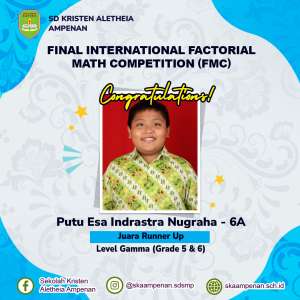 Final International Factorial Math Competition (FMC) 2024 Level Gamma (Grade 5 & 6)