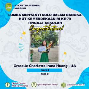 Lomba Menyanyi Solo Dalam Rangka HUT Kemerdekaan RI ke-79 Tingkat Sekolah.