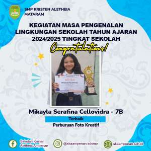 Kegiatan Masa Pengenalan Lingkungan Sekolah Tahun Ajaran 2024/2025 Tingkat Sekolah