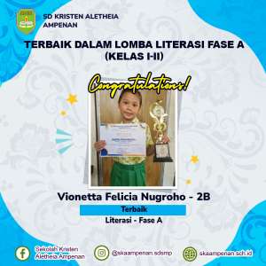 Terbaik Dalam Lomba Literasi Fase A (Kelas I-II)