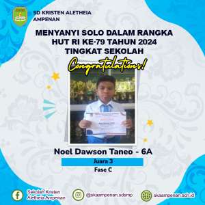 Menyanyi Solo Dalam Rangka HUT RI Ke-79 Tahun 2024 Tingkat Sekolah