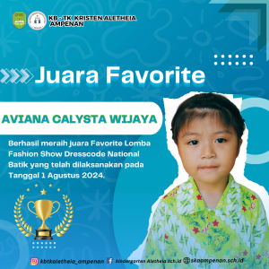 Meraih Juara Favorite Lomba Fashion Show Dresscode National Batik