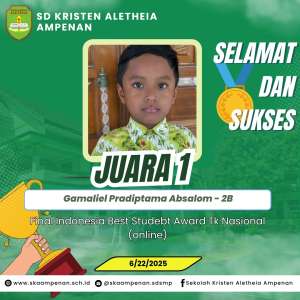 Indonesia Best Student Award Tk Nasional (online)