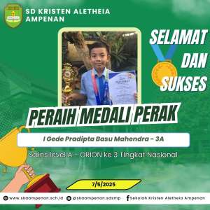 Perak Sains level A - ORION ke 3 Tingkat Nasional