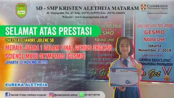 Final Genius English Science Math Olympiads (GESMO) 2019