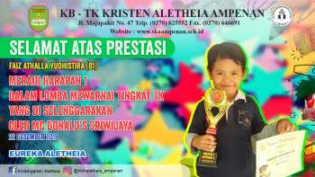 Lomba Mewarnai tingkat TK yang diselenggarakan oleh Mc Donald's Sriwijaya