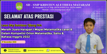 Kompetisi ORION Matematika, Sains, & Bahasa Inggris 2022
