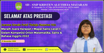 Kompetisi ORION Matematika, Sains, & Bahasa Inggris 2022