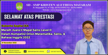 Kompetisi ORION Matematika, Sains, & Bahasa Inggris 2022