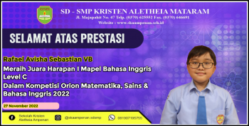 Kompetisi ORION Matematika, Sains, & Bahasa Inggris 2022