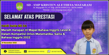 Kompetisi ORION Matematika, Sains, & Bahasa Inggris 2022