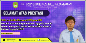 Kompetisi ORION Matematika, Sains, & Bahasa Inggris 2022