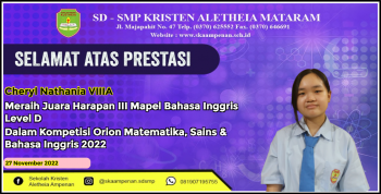 Kompetisi ORION Matematika, Sains, & Bahasa Inggris 2022