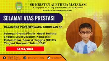 Kompetisi Matematika, Sains & Inggris (KMSI) Tingkat Nasional Tahun 2022