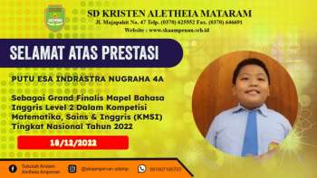 Kompetisi Matematika, Sains & Inggris (KMSI) Tingkat Nasional Tahun 2022