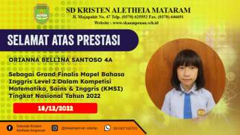 Kompetisi Matematika, Sains & Inggris (KMSI) Tingkat Nasional Tahun 2022